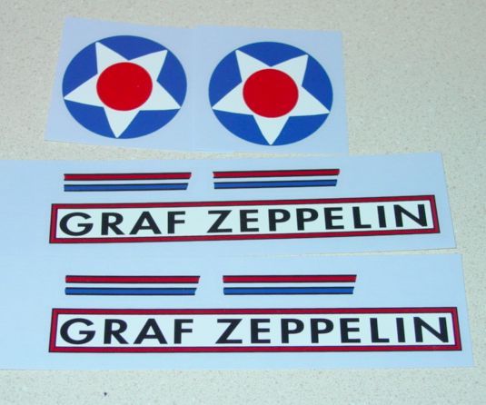 Steelcraft Graf Zeppelin Replacement Decal Set SC 005  