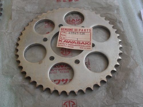 Kawasaki KE125 KE175 KD175 Rear Sprocket NOS  