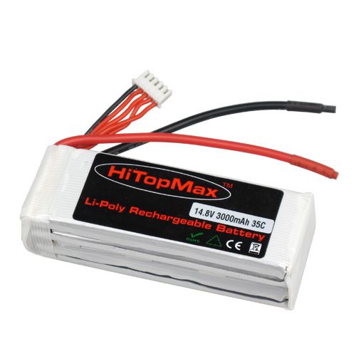 14.8V 3000mAh 4S 35C RC LiPo Li Poly Battery 3D #527  