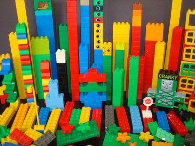 LOT OF 443 LEGO DUPLO BLOCKS PARTS PEOPLE & MORE  