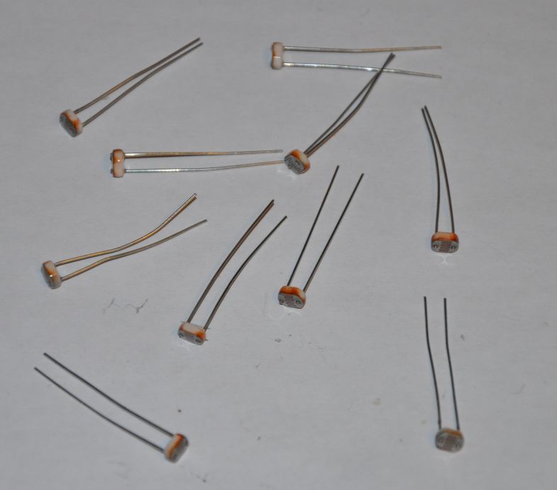 10x LDR photo resistors   Resistance changes based on light exposure 