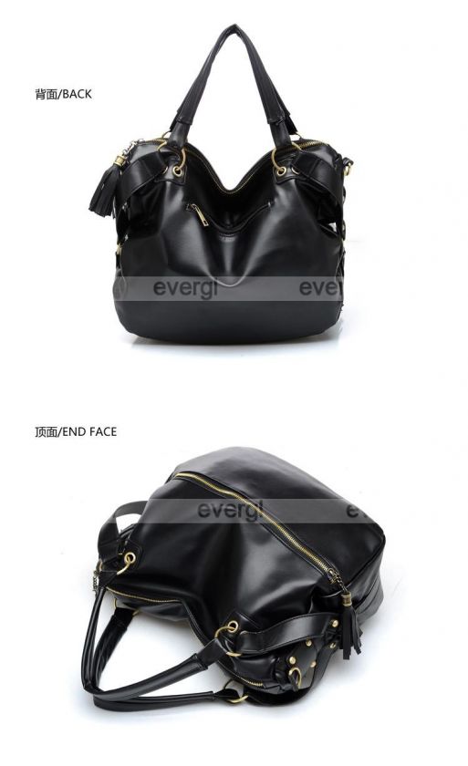 New Fashion Korean Style Women Lady PU Leather Tote Shoulder Bags 