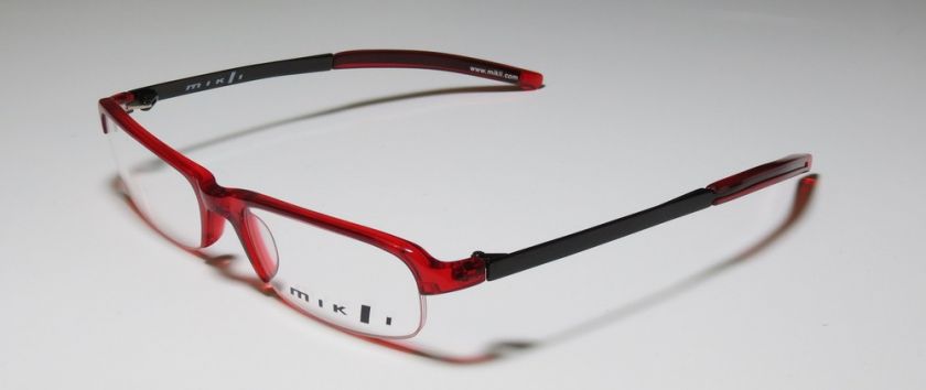 NEW ALAIN MIKLI 504 53 17 130 RED/BLACK SPORT/CASUAL EYEGLASSES 