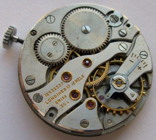 vintage Longines 30L Watch Movement 17 jewels  