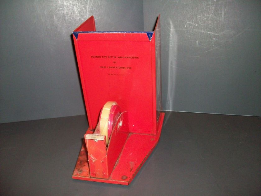 1930S ALKA SELTZER STORE DISPLAY W/TAPE DISPENSER  