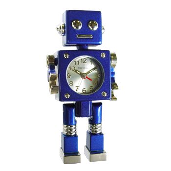 NEW TOKYO BAY RIVET ROBOT ALARM CLOCK CUTE GIFT BLUE  