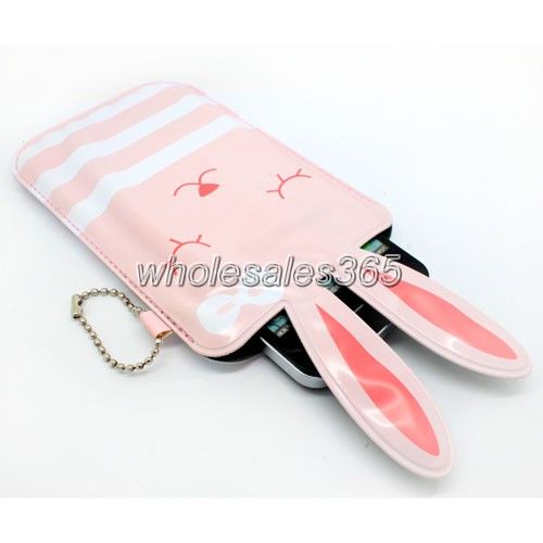 For LG KS360 C550 GT350 T500 GM360 Cell Phone Rabbit Case Pouch Bag 