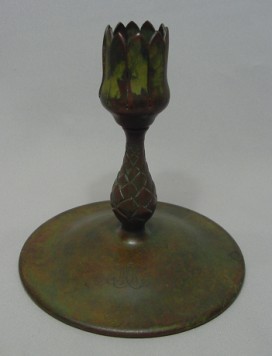 Antique Tiffany Studios NY #1043 Trumpet Vase Base  