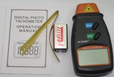 Digital Photo Laser Tachometer RPM LED Non Contact Tool  