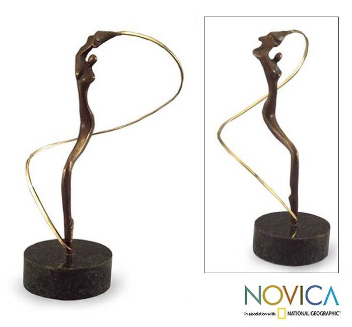 FIRE DANCER ~ Original ABSTRACT BRONZE SCULPTURE ~ART  