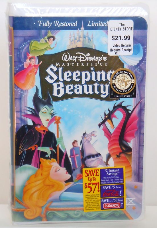 SLEEPING BEAUTY~Disney MASTERPIECE VHS~NEW & SEALED 786936023862 