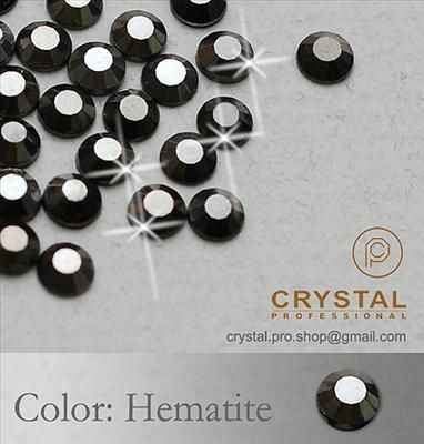 1440 Jet Hematite Iron on Hot fix Rhinestones 4mm 16ss  