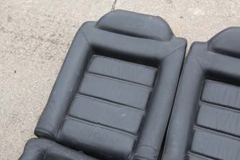 VW VOLKSWAGEN CORRADO G60 FACTORY BLACK LEATHER SEATS FRONT & REAR 