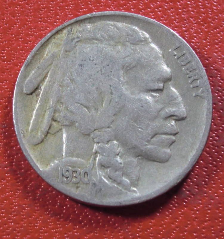 1930 Philadelphia Mint Indian Head Buffalo Nickel  