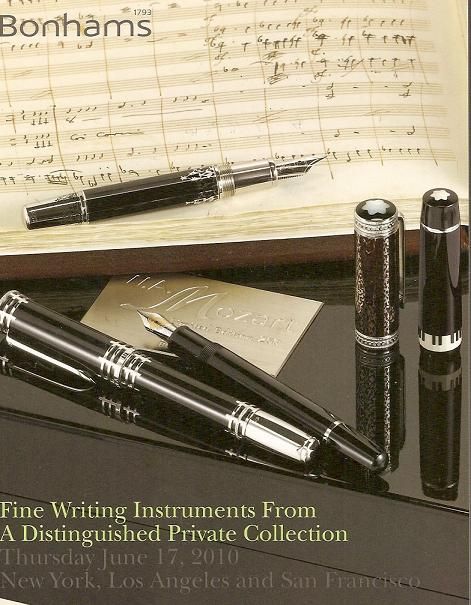 Bonhams Fine Fountain Pens Auction Catalog Montblanc Namiki June 2010 