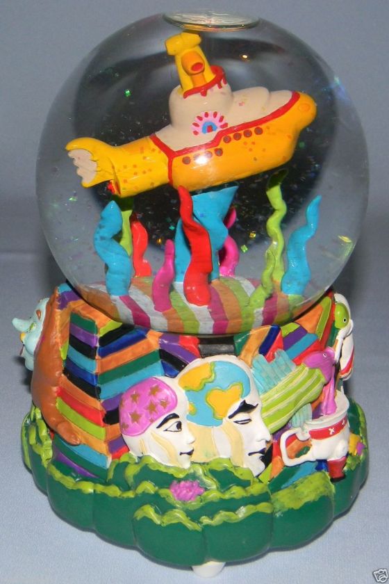 BEATLES Yellow Submarine MUSICAL GLOBE New  