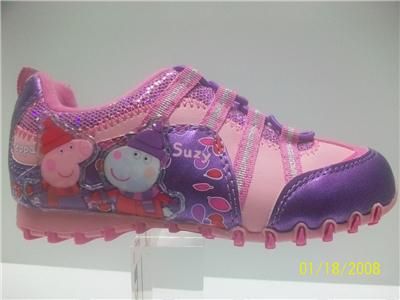 Funky Pink Girls PEPPA PIG Trainers size 5,6,7,8,9,10  