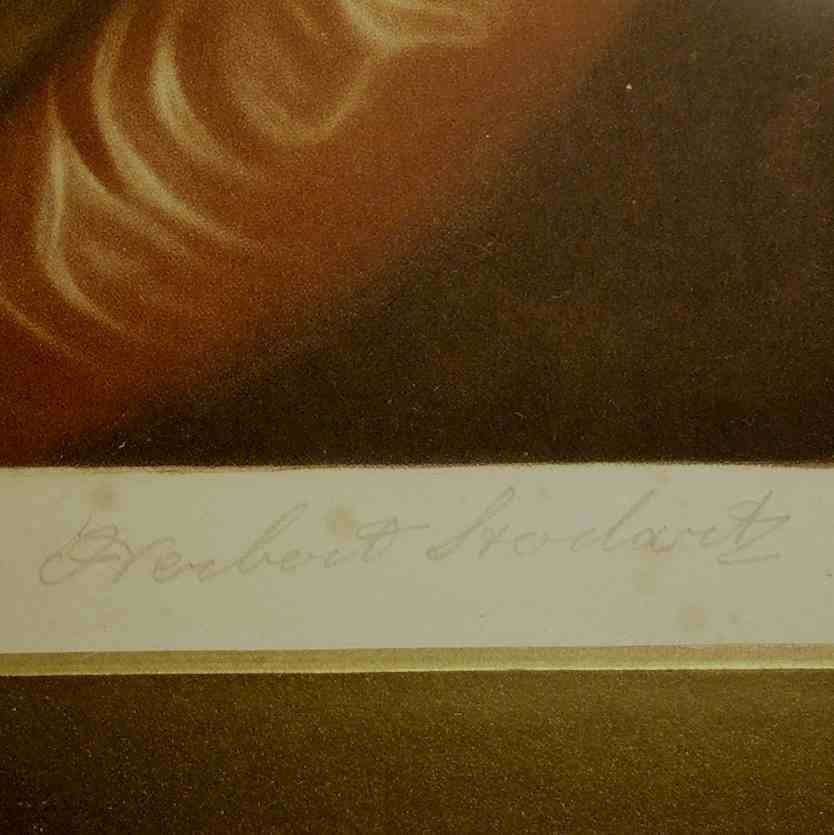 Lady Hamilton as Nature G. Romney Mezzotint by Stodart  