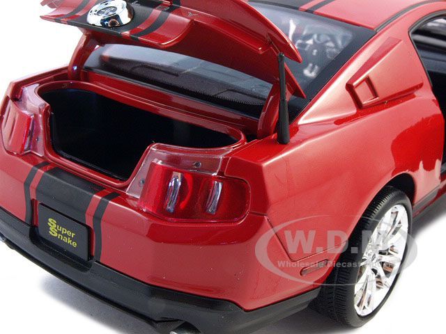 2010 FORD SHELBY MUSTANG GT500 SUPER SNAKE RED 118  