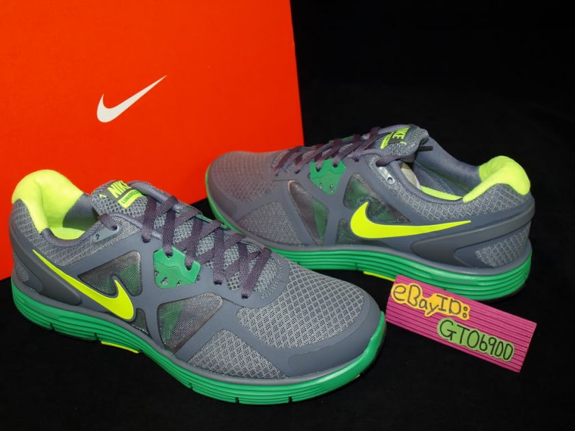 Nike Lunarglide 3 Cool Grey Green US8~11.5 Running 454164003  