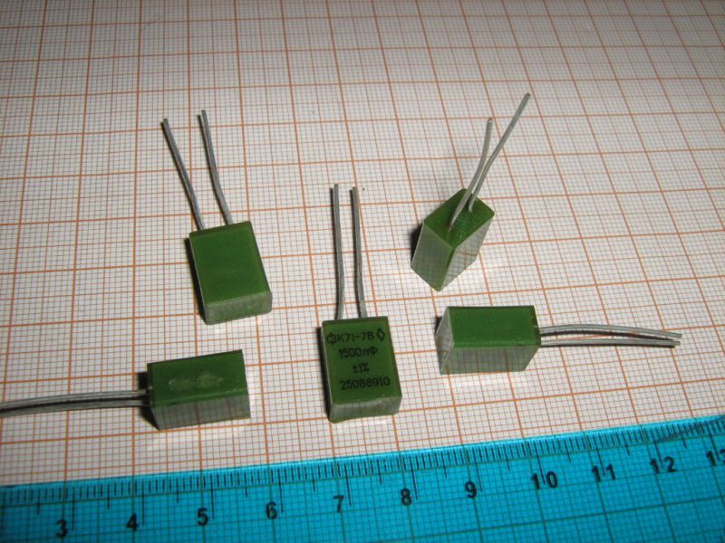 K71 7V POLYSTYRENE Capacitor 1500pF 250V 1% ,Lot of 40  