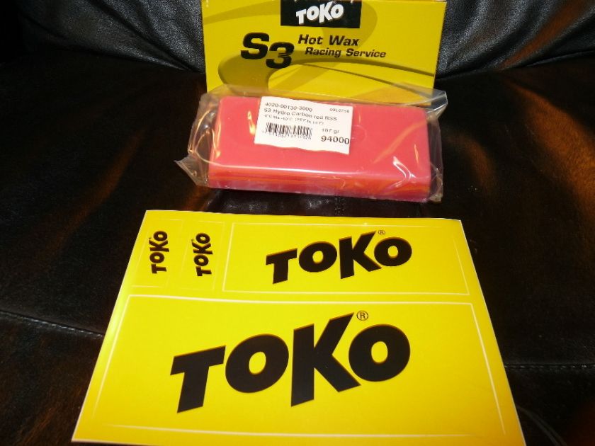Toko Ski or Snowboard Wax, S3 Hydrocarbon   Red , 167g  