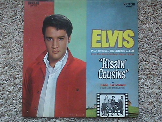 Elvis Presley LP, Kissin Cousins, RCA LSP 2894, orange  