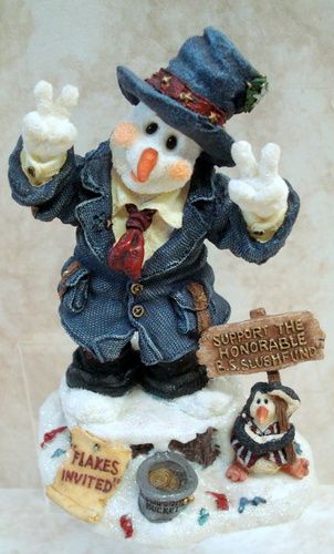 BOYDS BEARS Florence Katerina SNOWMAN Resin 36402GCC  