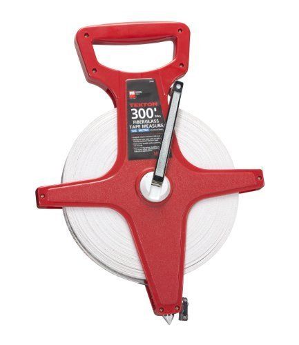 TEKTON 7240 300 Foot Fiberglass Tape Measure  