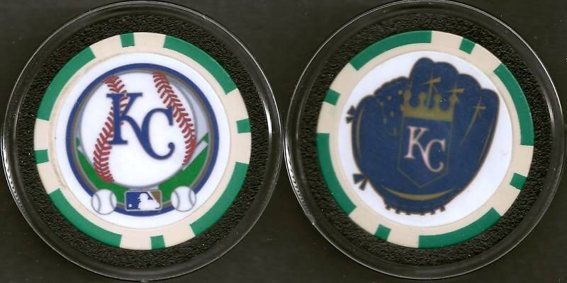 POKER CHIP CARD GUARD BASEBALL MLB KANSAS CITY ROYAL  