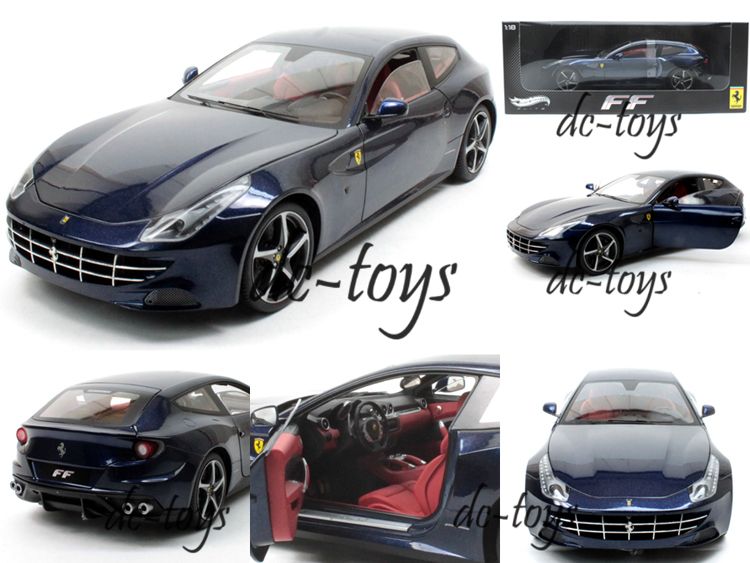   Elite W1118 2011 2012 Ferrari FF Four Seater 118 Diecast Blue  