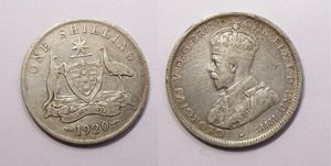 1920 Australia Shilling WL 47  