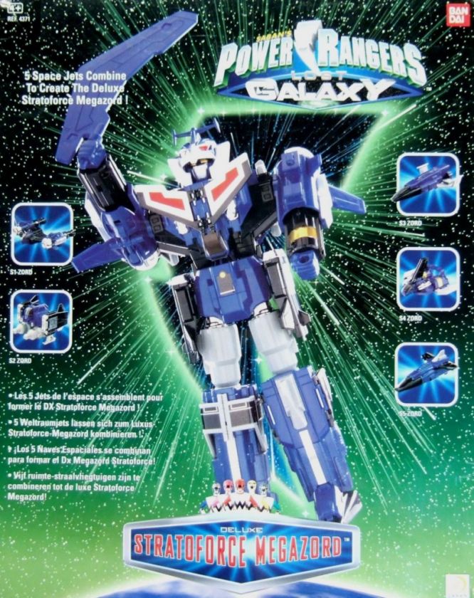   Lost Galaxy DX Stratoforce Megazord 100% Complete BanDai #4371  