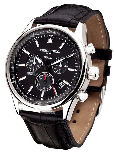 Jorg Gray 6500 44 Swiss Movement Obama Chrono Watch  