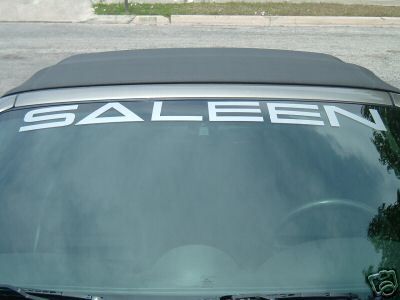 SALEEN VINYL WINDSHIELD BANNER, DECAL, STICKER, 4X40  