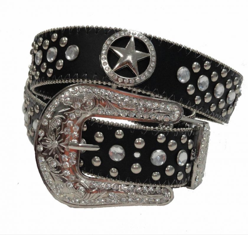 Westerm Cowgirl Rhinestone Texas Ranger Star Belt 50131  
