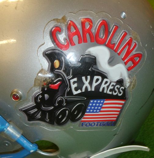 Semi Pro CAROLINA EXPRESS Game Used Helmet MUST L@@K  