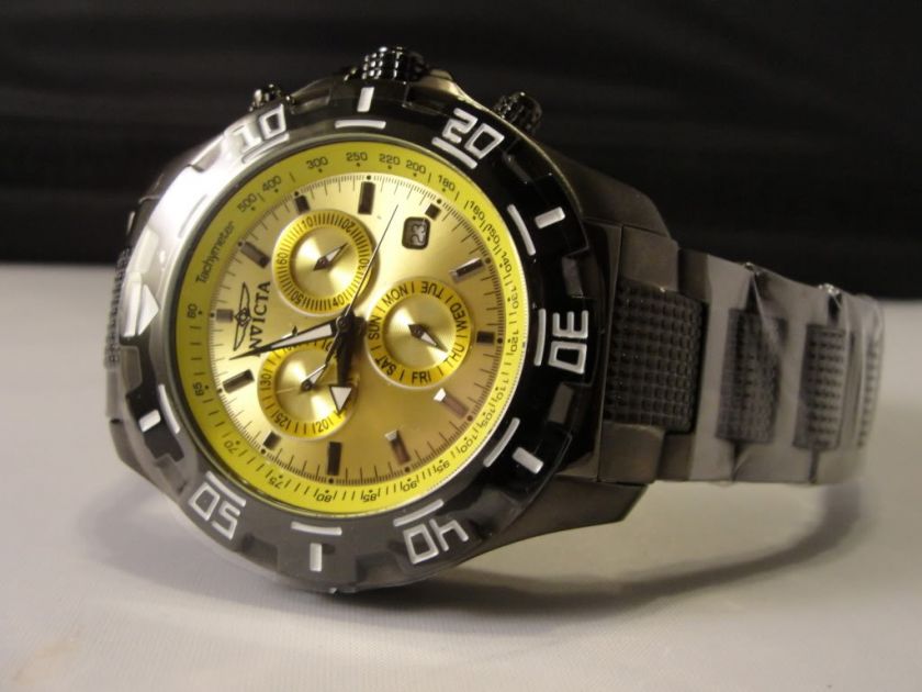 New Invicta Mens 6410 Python Collection Chronograph Stainless Steel 