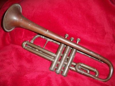 Vintage Brass Cavalier Trumpet Elkhart IND 61610  