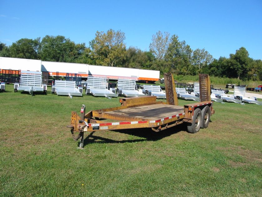 6792 Belsche Equipment Car Machinery Hauler 2003 Trailer Ramps 76x16 