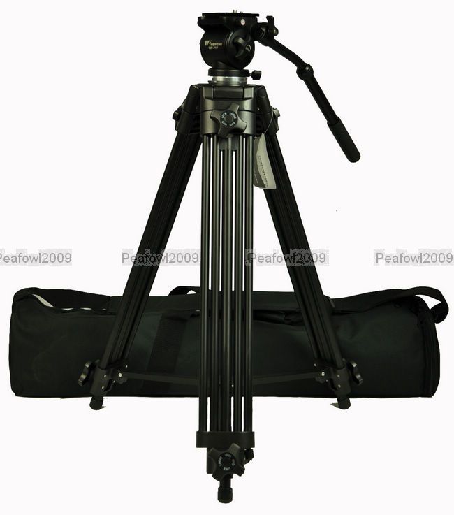 6ft Pro Camcorder Video Tripod Fluid Pan Head EI 717  