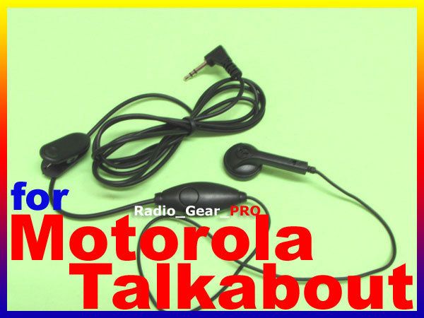 PTT Earpiece for Motorola Talkabout T 5000 T 7400 FR50  