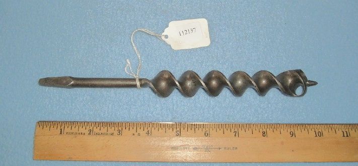 Pexto P. S. & W. 1887 Whitehouse Patent Solid Nose 1 Inch Brace Bit 