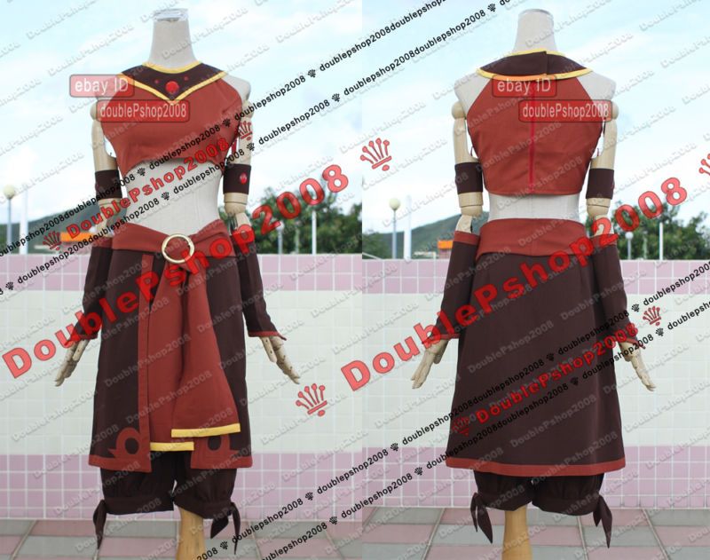 Avatar Last Airbender Fire Nation Suki Cosplay Costume  