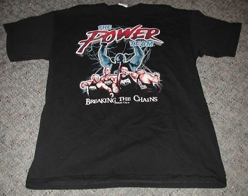 The Power Team Christian Bodybuilding T Shirt Medium  