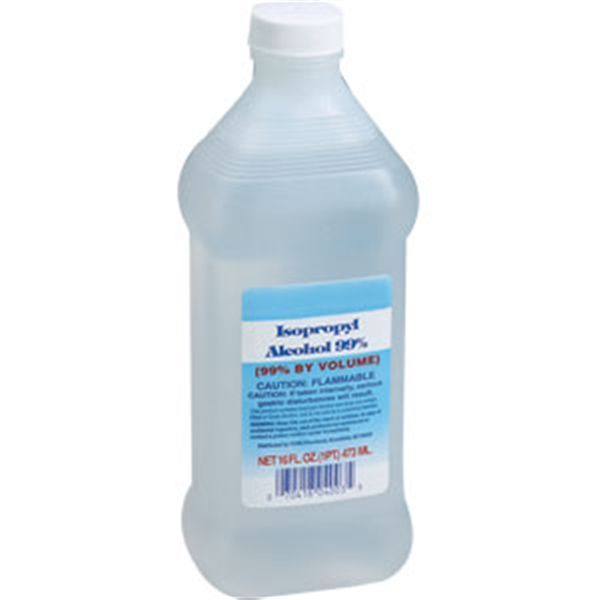 Isopropyl Alcohol (99% by Volume) 16 oz Plastic Container  