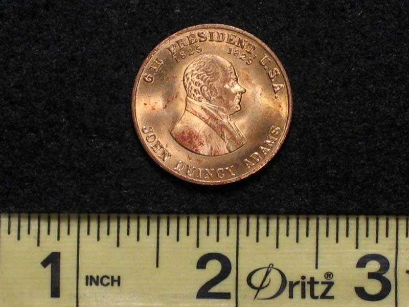 Vintage 6th President John Quincy Adams Old Man Eloquent Token 