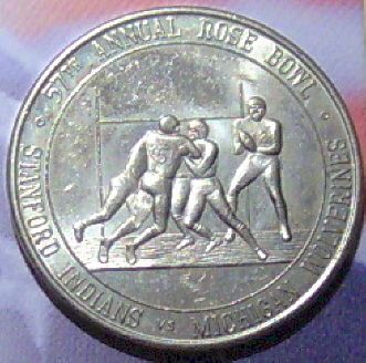 1972 Rose Bowl Football Pasadena Parade Token Coin  