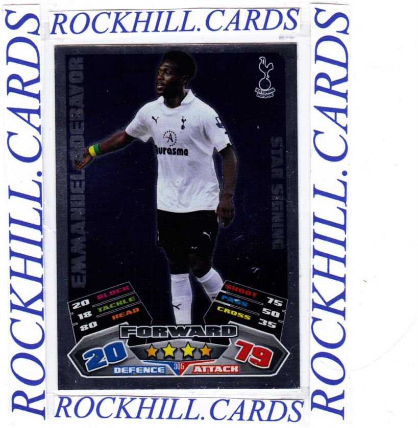 MATCH ATTAX 11 12 PICK YOUR OWN STAR SIGNING CARD FROM 99p FREE P+P 