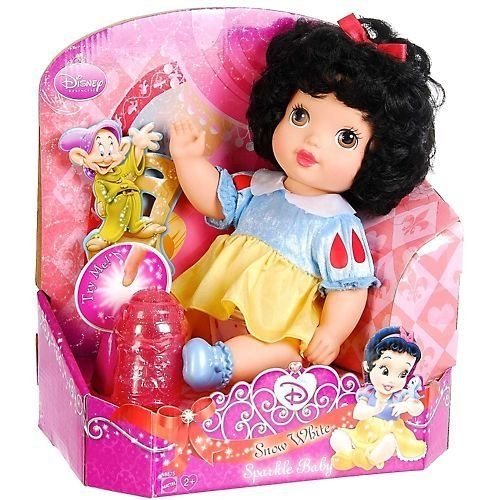 DISNEY PRINCESS SPARKLE BABY DOLL SNOW WHITE NEW  